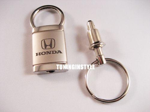 Honda logo valet keychain detachable ring licensed