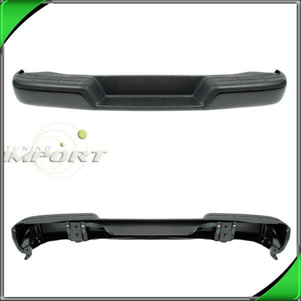 03-11 chevy express savana black rear step bumper w/ pad replacement assembly