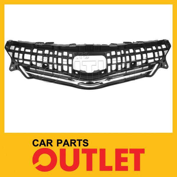 2012-2013 toyota prius v front grille new to1200348 black frame chrome molding