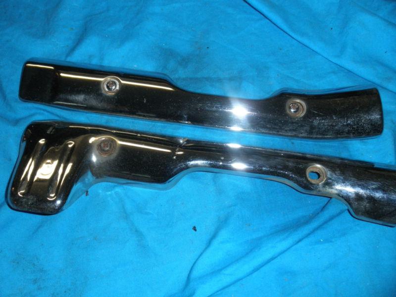 1981 honda silverwing gl500 cx500 chrome exhaust guards