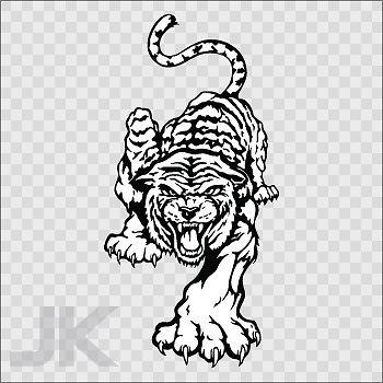 Sticker decals tiger tigers angry attack predator jungle wild cat 0500 xa3af