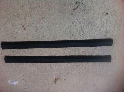 Wrangler yj black diamon plate entry guards for door sill protection