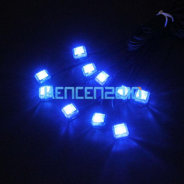 10 in 1 blue led car charge floor interior decorative glow light lamp dc 12v new