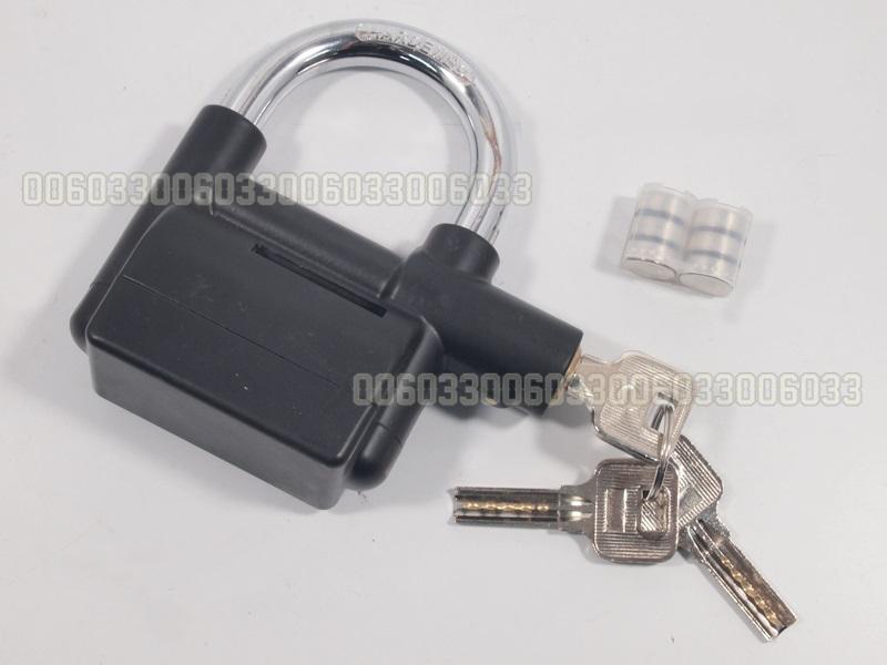 Pad lock alarm lock security fit cbr 1000 600 rr shadow aero ace motorcycle