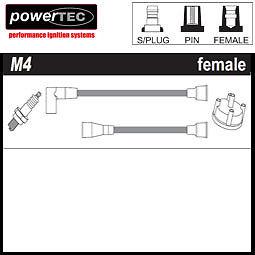 Powertec ht ignition leads rover mg midget 1275  (1961-1974)