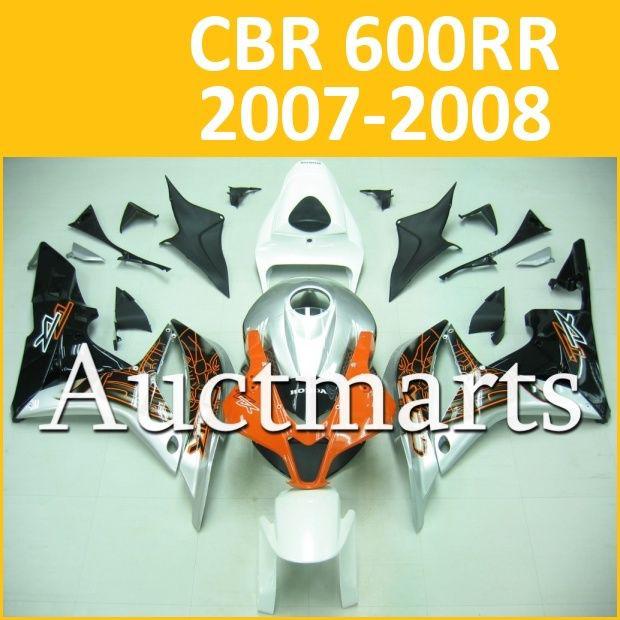 Fit honda 07 08 cbr600rr cbr 600 rr 2007 2008 fairing kit abs plastics b13 h47