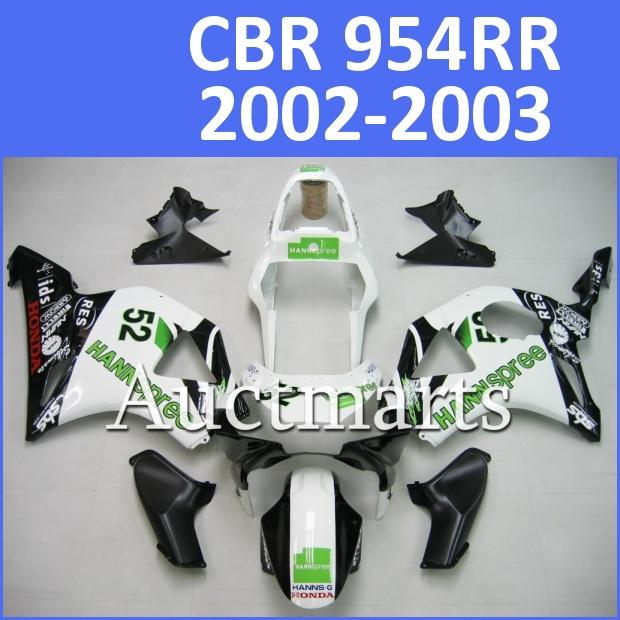 Fit honda 02 03 cbr954rr cbr 954 rr 2003 2004 fairing kit abs plastics d11 f19