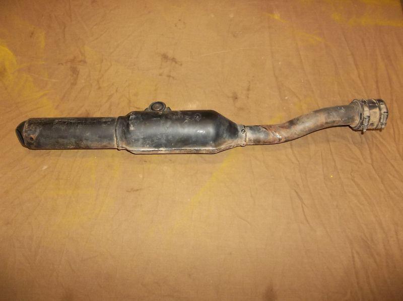 1977-78 yamaha dt250/400 dt 250 400 used spark arrestor pipe outlet 1m1-14753-00