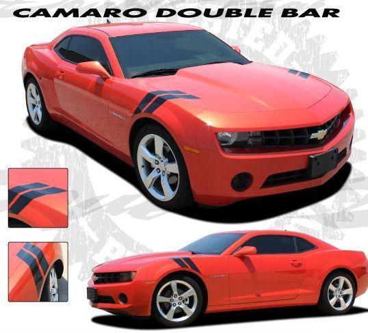 Chevy camaro double bar / 3m vinyl graphics decals stripes emblems trim kit 