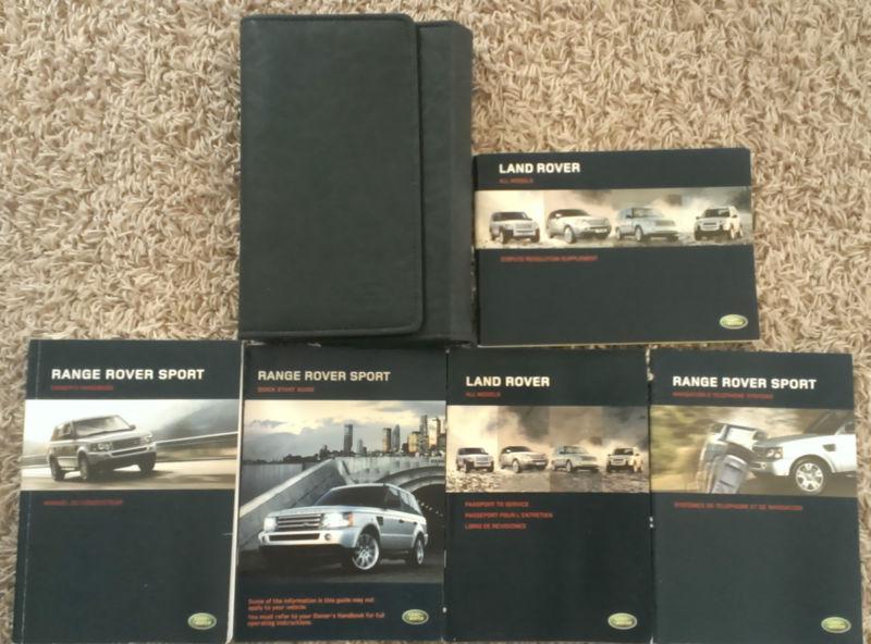 2005 range rover sport owners manual set