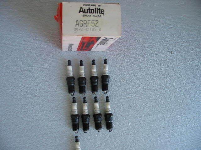 Motorcraft autolite resistor sparkplugs # agrf 52 - 1974 1975 1976 ford mercury