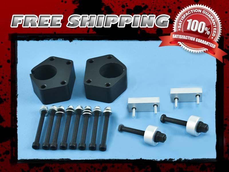 Black block lift kit front 2.5" coil spacer 4wd 4x4 ifs w/ differential drop