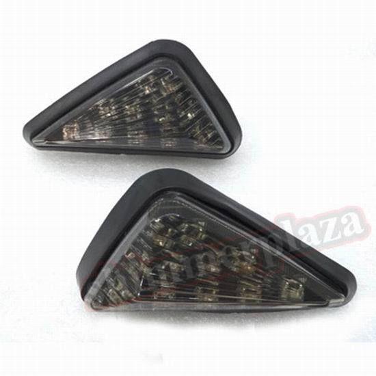 Smoke flush mount turn signals light for kawasaki ninja zx9r zx6r zx7r 12r zx