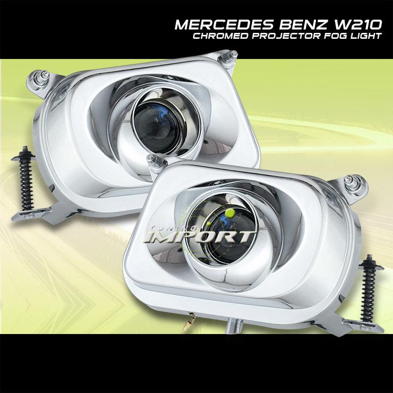 96-99 98 mercedes benz w210 chrome projector fog lights