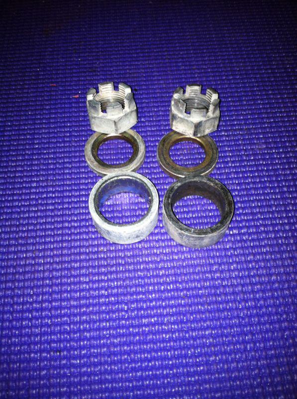 Honda atc 250r 250 r atc250r trx oem rear axle nuts spacers 