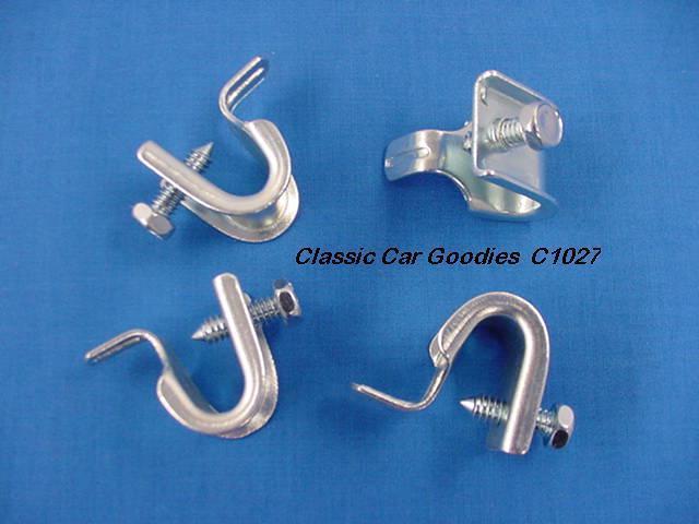 1961-1966 chevy fender skirt clips (4) 1962 1963 1964 1965