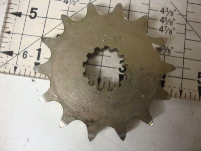 Yamaha front sprocket 14 tooth tx500 sx500 rd350 rd250 yr1 cs78-14 nos 