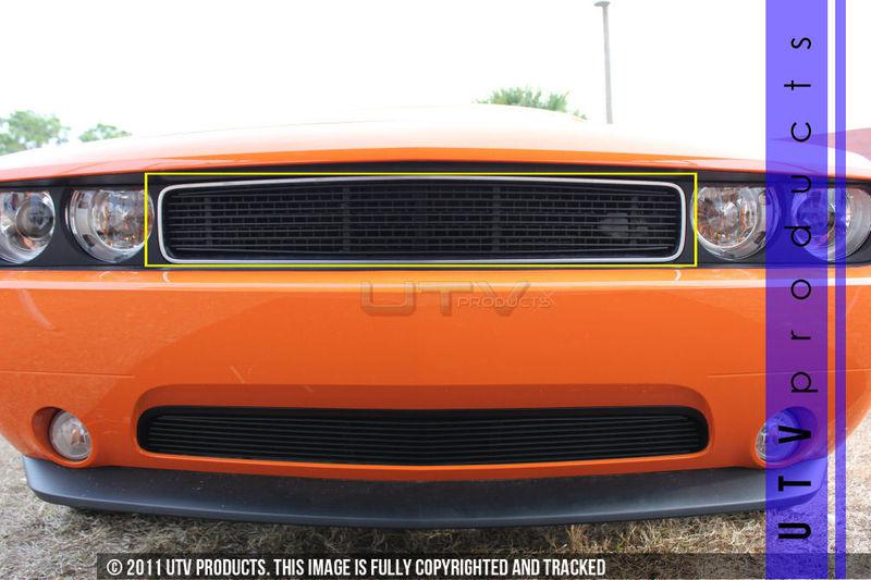 2011 - 2013 dodge challenger 1pc upper black billet grille kit custom 11 12 13