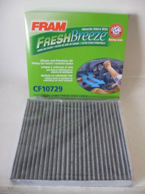 Many mopar fram fresh breeze cf10729 cabin air filter