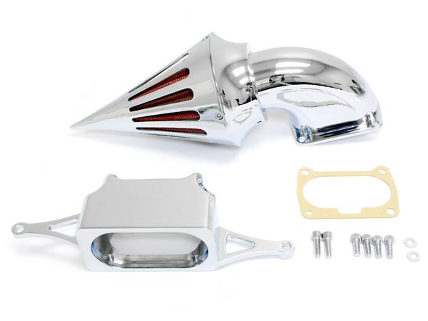 Chrome spike air intake filter for 2002-2010 yamaha roadstar midnight warrior