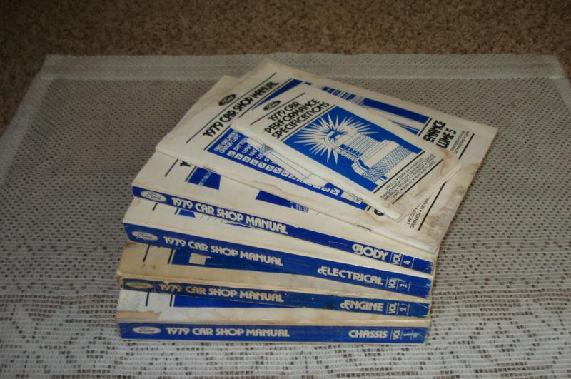 1979 ford lincoln mercury shop manual set service books original mustang extra 