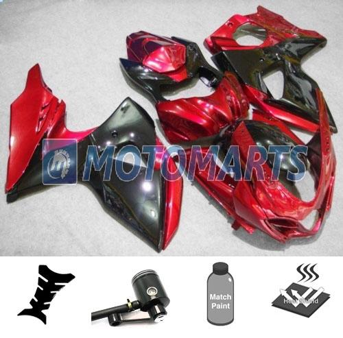 Bundle inj fairing with brake fluid pot for suzuki gsxr-1000 k9 09 10 11 2012 ad