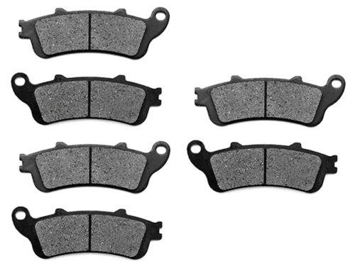 Front + rear kevlar brake pads for 2001-2011 honda gl 1800 1800 a (abs) goldwing