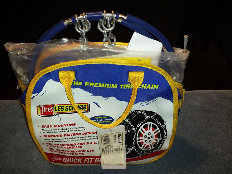 Les schwab quick fit laclede™ alpine premier hoop diamond snow chains #1535-s 