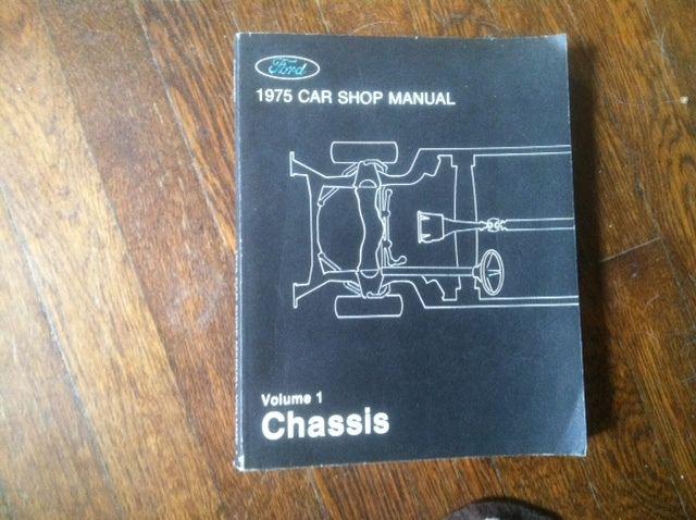 1975 ford car shop manual volume 1 chassis