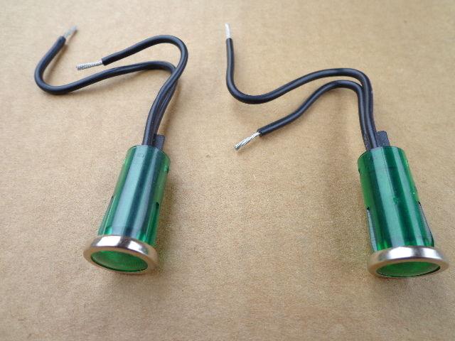 2 green lights for dash blinkers - for bmw honda civic crx si prelude toyota