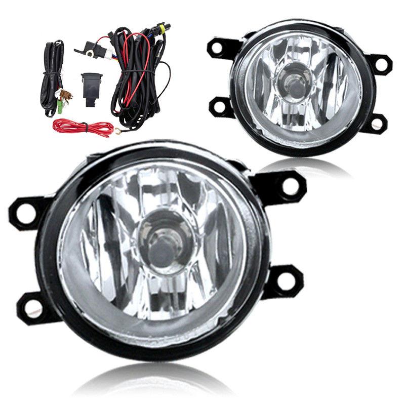 12-13 toyota tacoma fog lights + wiring kit pair clear lens