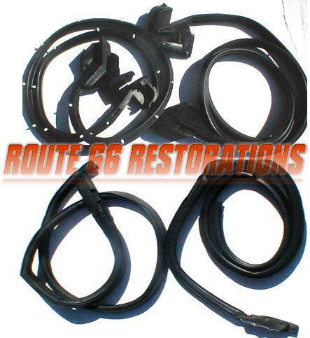 70 71 72 chevelle malibu weatherstrip kit door seals  roofrail seals trunk seal