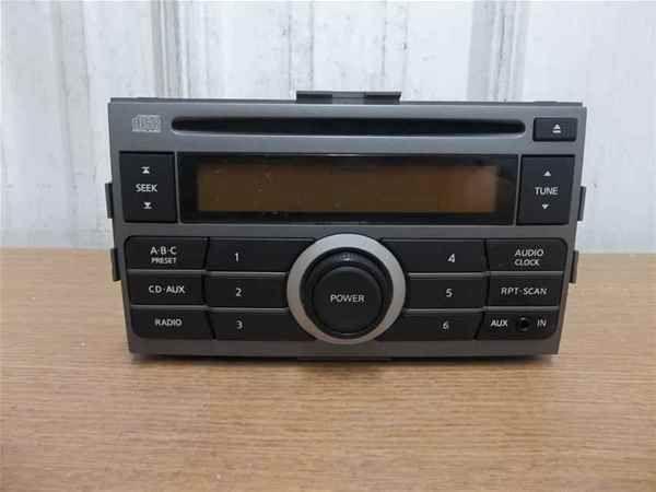 07 08 09 nissan sentra radio single disc cd player aux in oem lkq