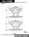 Centric parts 104.14480 front super premium semi metallic pads