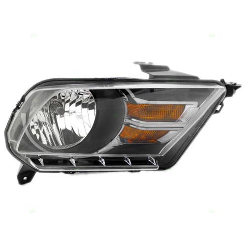 New passengers halogen headlight headlamp with gray trim dot 10-13 ford mustang