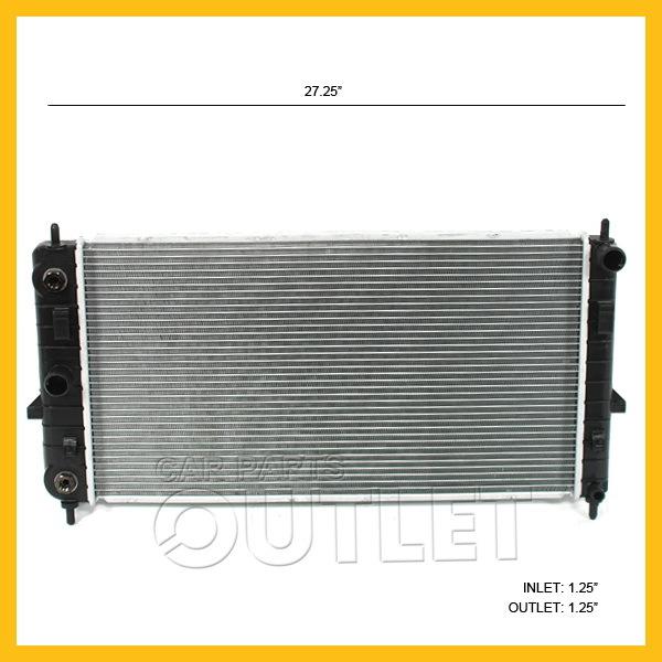 03-04 saturn ion 4 cylinder 2.2 2.2l engine radiator 2003-2004 auto 1row new