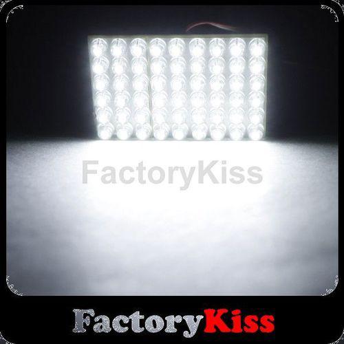 Fk auto white 54-led interior dome map light panel square flux #392