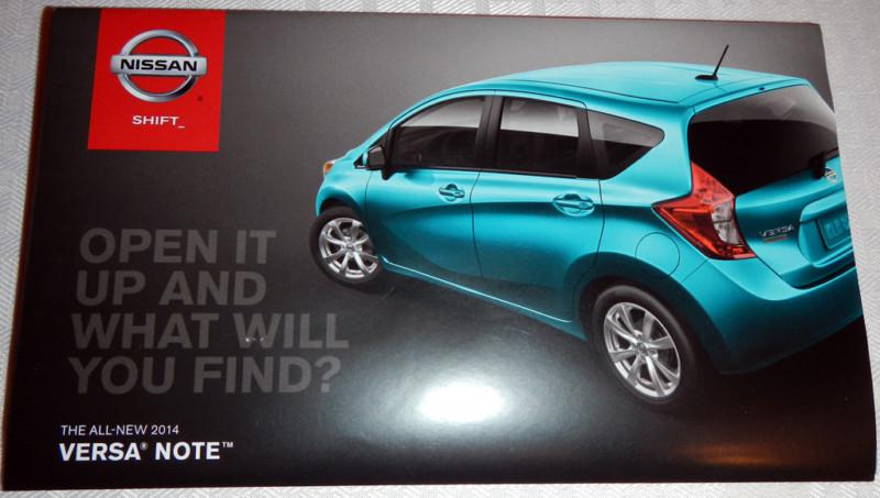 2014 nissan versa note brochure / poster