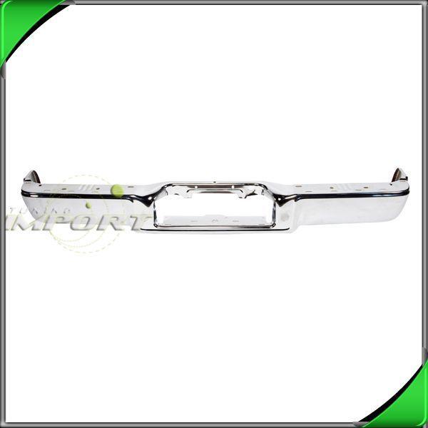 06-08 ford f150 mark lt p/u styleside steel chrome rear bumper impact face bar