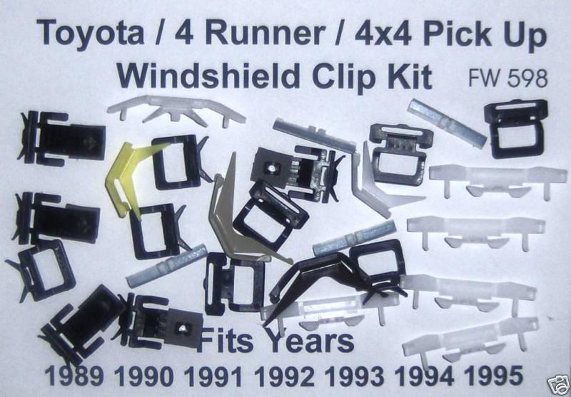 Toyota 4 runner windshield window moulding clip 1990 1991 1992 1993 1994 1995 