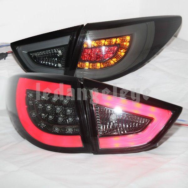 For hyundai new tucson ix35 2009-2013 led tail light rear lamp smoke black color