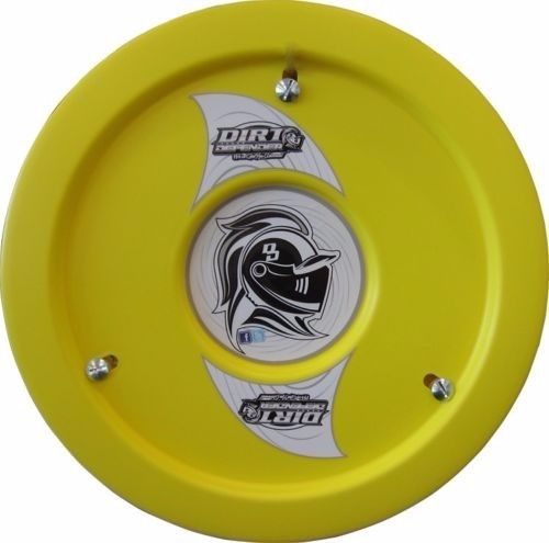 Dirt defender wheel cover dirt racing late model imca - yellow