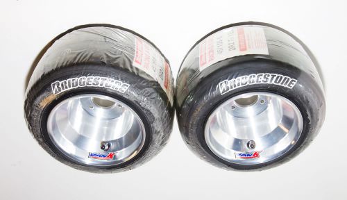 New bridgestone racing go kart tires &amp; new vank pzero wheels