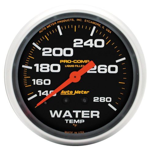 Auto meter 5431 pro-comp; liquid-filled mechanical water temperature gauge