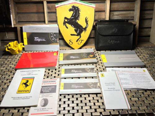 2011 ferrari california owners manual + infotainment navigation book ((buy oem))