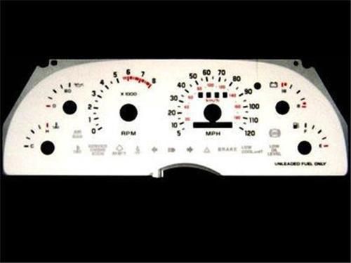 Chevrolet beretta v6 white face glow gauge 1991 1992 1993 1994 1995 1996 chevy