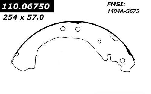 Centric 111.06750 brake pad or shoe, rear-preferred new brake shoes