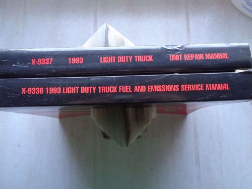 1993 gmc light duty truck service repair manuals x-9336 &amp; x9337