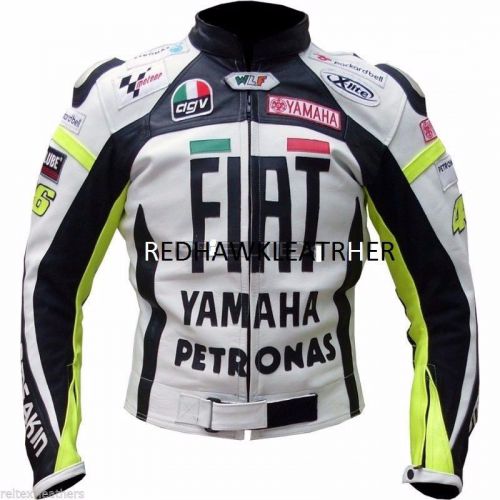 Vr 46 rossi fiat petronas motogp motorbike motorcycle leather biker jacket