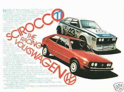 1977 volkswagen vw scirocco ***original ad***